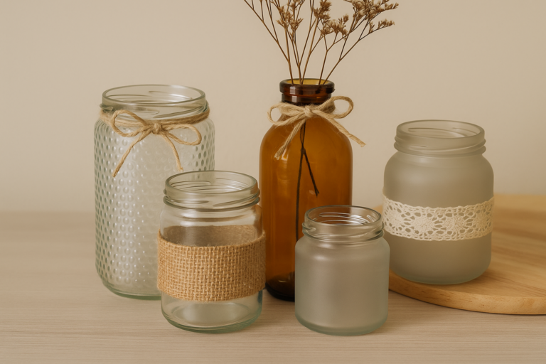 Potes de vidro decorativos: como transformar com criatividade