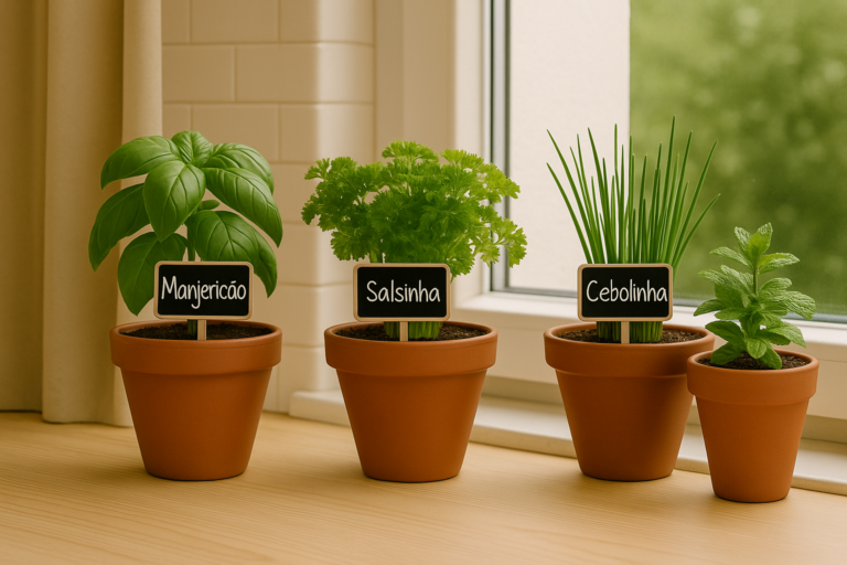 Mini horta em casa: como cultivar temperos frescos em pequenos espaços