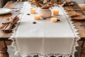 Caminho de mesa artesanal: charme rústico na decoração