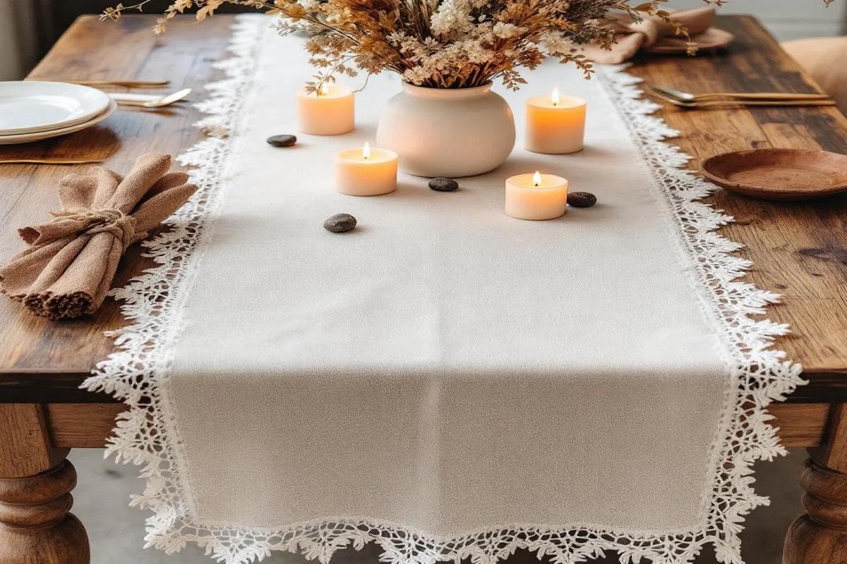 Caminho de mesa artesanal: charme rústico na decoração | Decorando ...