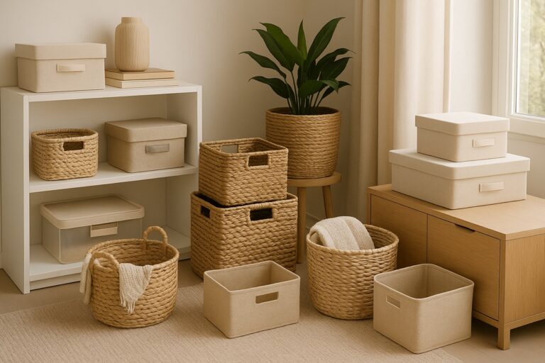 Cestos e caixas organizadoras: ideias práticas e decorativas