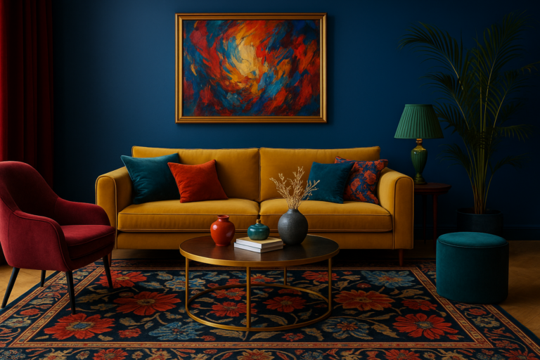 Maximalismo refinado: cor e personalidade com elegância