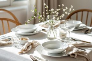 Mesa posta com o que já tem em casa: beleza sem complicação