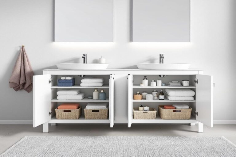 Organização minimalista no banheiro: como simplificar