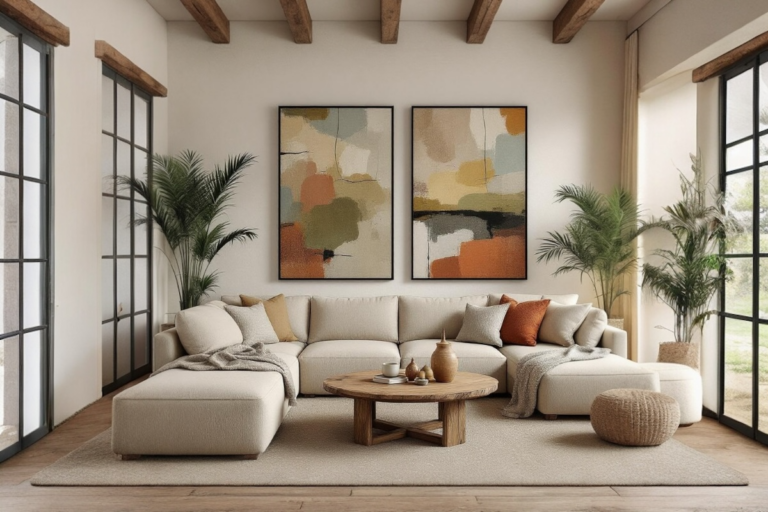 Quadros abstratos na decoração: inspire-se sem medo de errar