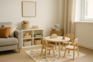 Cantinho de brinquedos na sala: como integrar à decoração
