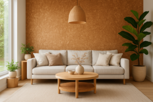 Cortiça na decoração: charme natural e sustentável