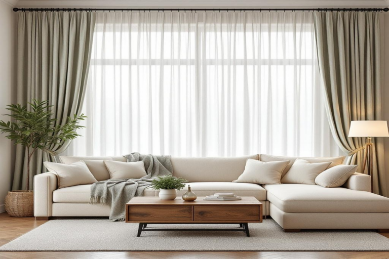 Cortina verde na decoração: tendência natural