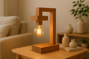 Luminárias artesanais com madeira: crie peças únicas